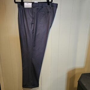 Louis Raphael Tailored Slacks, Men, Size 46 x 32, Blue/Gray, Waist Extenders